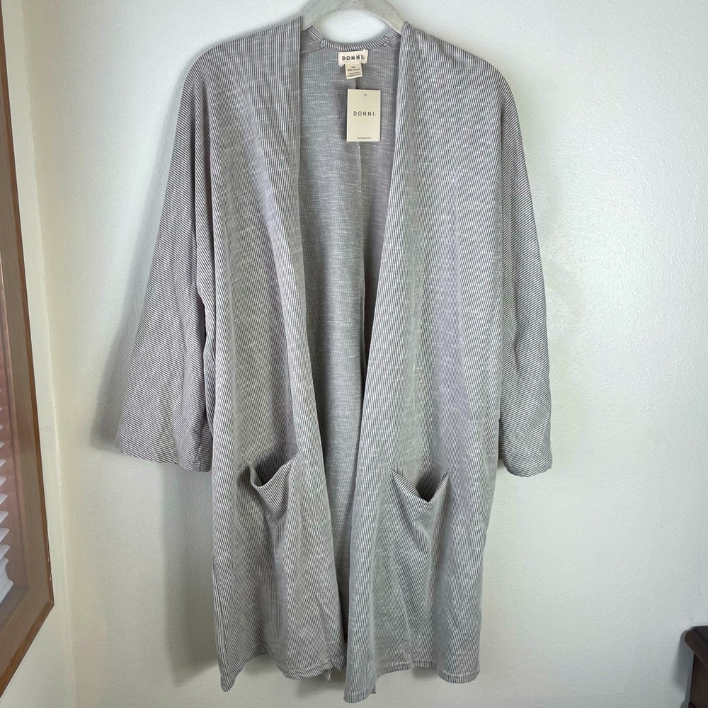 ✨NWT✨ Donni Oversized Taupe Ribbed Cardigan